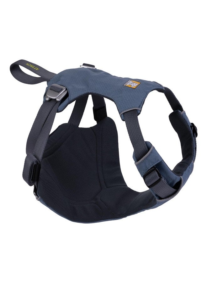 Ruffwear, Load Up Dog Car Harness, Padded Adjustable Travel Restraint with Universal Seat Belt Attachment and Strength-Rated Metal Hardware, for Road Trips in Cars & SUVs, Slate Blue, Small - Image 1